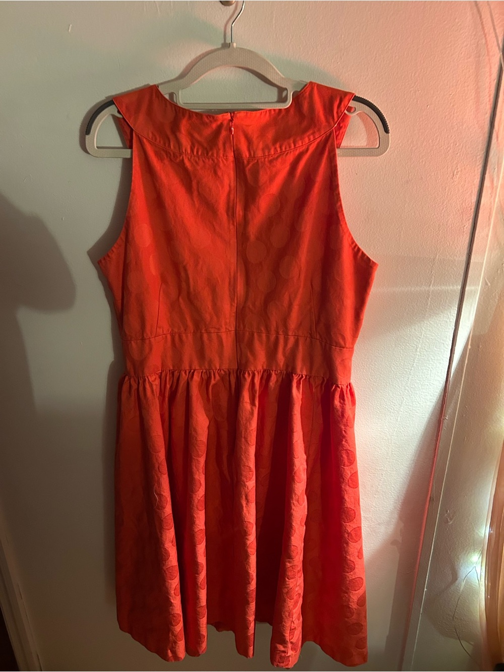 ⭐️Dana Buchman Bright Coral Sleeveless Fit-and-Flare Dress - Picture 4 of 4